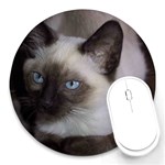 Siamese Cat Round Mousepad