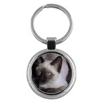 Siamese Cat Key Chain (Round)