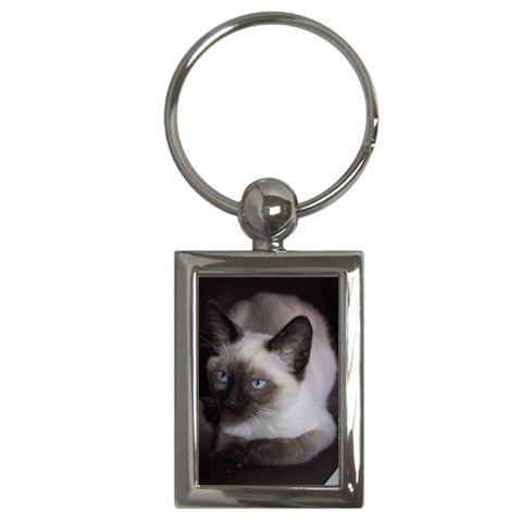 Siamese Cat Key Chain (Rectangle) from ArtsNow.com Front