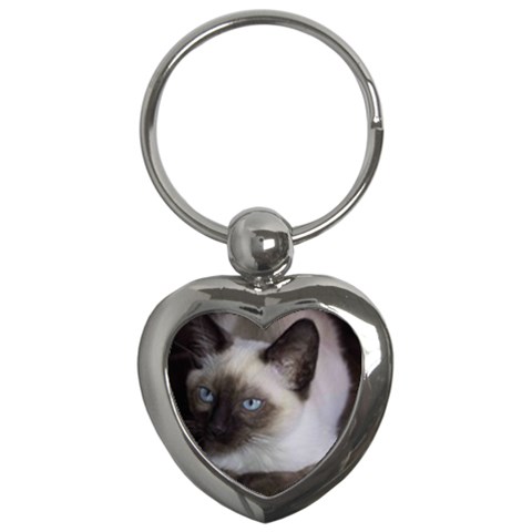 Siamese Cat Key Chain (Heart) from ArtsNow.com Front