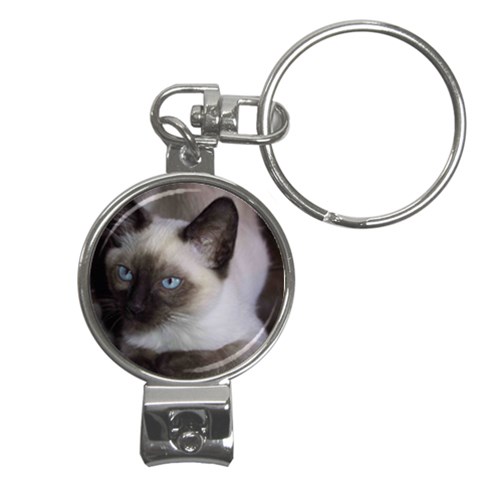 Siamese Cat Nail Clippers Key Chain from ArtsNow.com Front