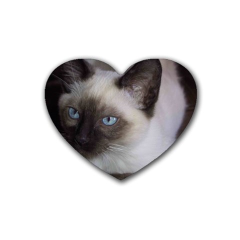 Siamese Cat Heart Coaster (4 pack) from ArtsNow.com Front