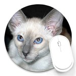 Siamese Cat D2 Round Mousepad