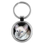 Siamese Cat D2 Key Chain (Round)