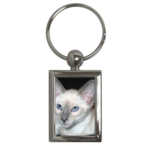 Siamese Cat D2 Key Chain (Rectangle) from ArtsNow.com Front