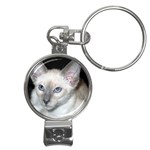 Siamese Cat D2 Nail Clippers Key Chain