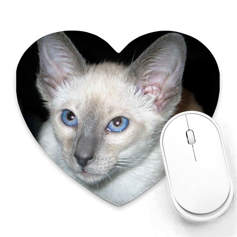 Siamese Cat D2 Mousepad (Heart) from ArtsNow.com Front