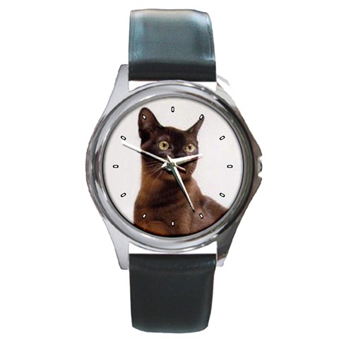 Burmese Round Metal Watch from ArtsNow.com Front