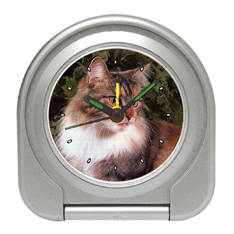 Maine Coon Travel Alarm Clock from ArtsNow.com Front