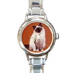 Sealpoint Round Italian Charm Watch