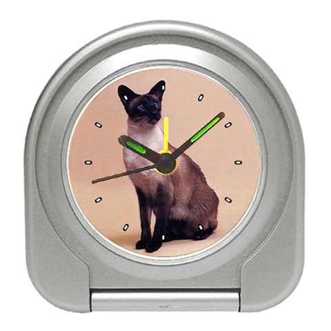 Siamese Travel Alarm Clock from ArtsNow.com Front