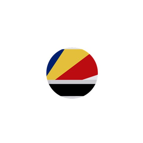 Seychellois Flag 1  Mini Button from ArtsNow.com Front