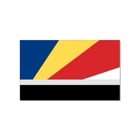 Seychellois Flag Sticker Rectangular (100 pack) from ArtsNow.com Front