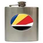 Seychellois Flag Hip Flask (6 oz)