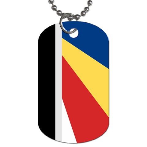 Seychellois Flag Dog Tag (Two Sides) from ArtsNow.com Front