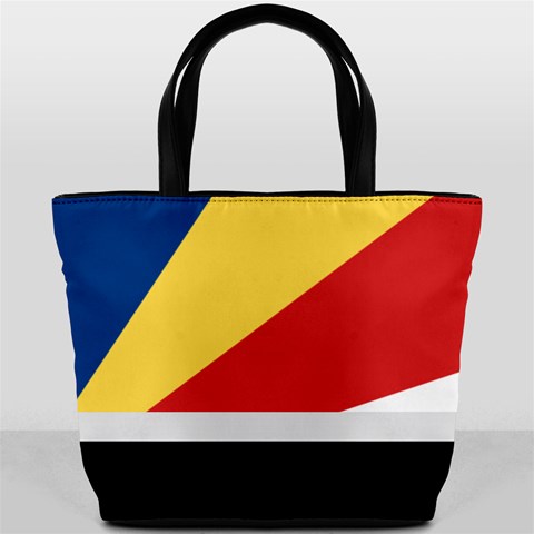 Seychellois Flag Bucket Bag from ArtsNow.com Front