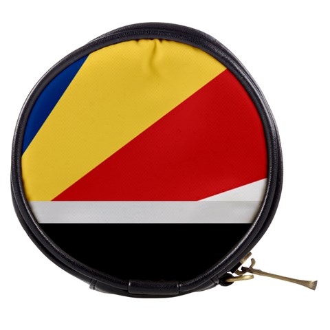 Seychellois Flag Mini Makeup Bag from ArtsNow.com Front