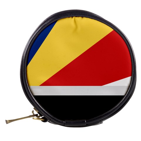 Seychellois Flag Mini Makeup Bag from ArtsNow.com Back