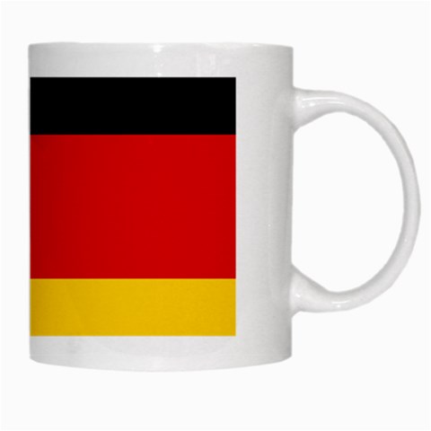 German Flag White Mug from ArtsNow.com Right