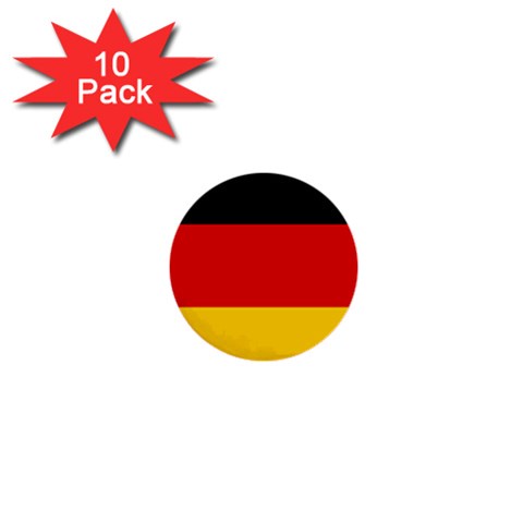 German Flag 1  Mini Button (10 pack)  from ArtsNow.com Front