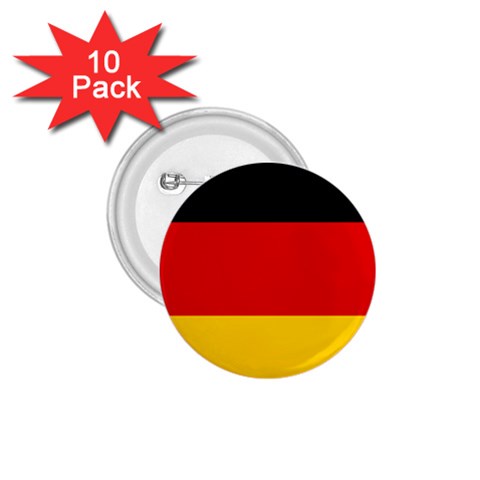 German Flag 1.75  Button (10 pack)  from ArtsNow.com Front