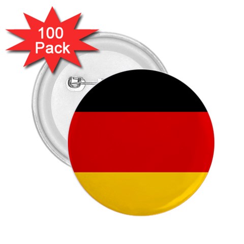 German Flag 2.25  Button (100 pack) from ArtsNow.com Front