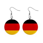 German Flag 1  Button Earrings