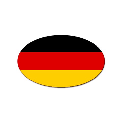 German Flag Sticker Oval (10 pack) from ArtsNow.com Front