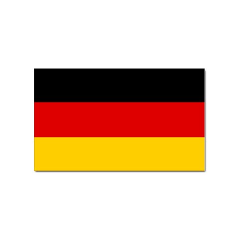 German Flag Sticker Rectangular (10 pack) from ArtsNow.com Front