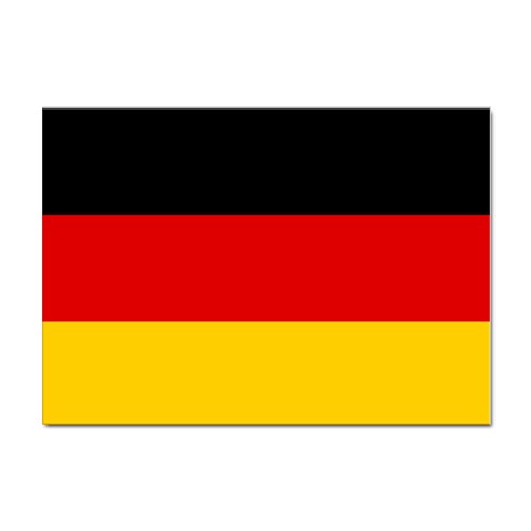 German Flag Sticker A4 (10 pack) from ArtsNow.com Front