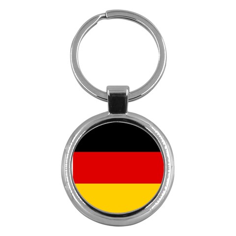 German Flag Key Chain (Round) from ArtsNow.com Front