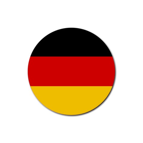 German Flag Rubber Round Coaster (4 pack) from ArtsNow.com Front