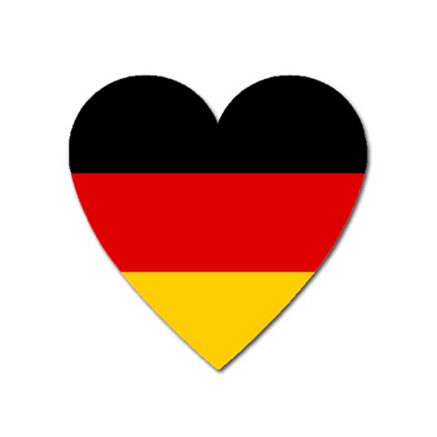 German Flag Magnet (Heart) from ArtsNow.com Front