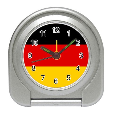 German Flag Travel Alarm Clock from ArtsNow.com Front