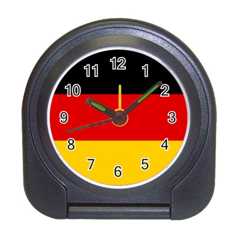 German Flag Travel Alarm Clock from ArtsNow.com Front