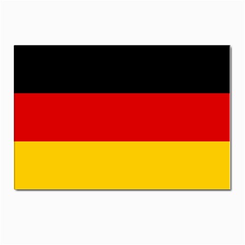 German Flag Postcard 4 x 6  (Pkg of 10) from ArtsNow.com Front