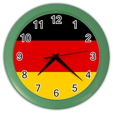 German Flag Color Wall Clock from ArtsNow.com Front