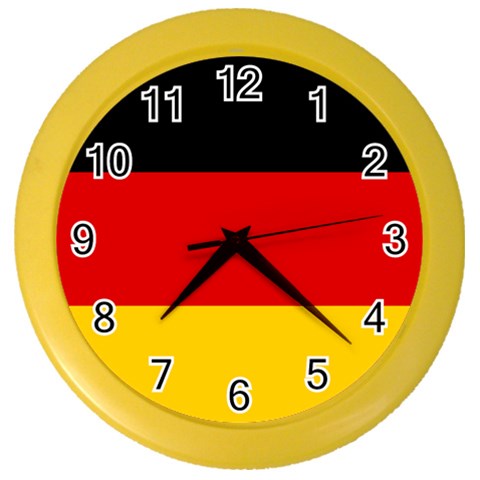 German Flag Color Wall Clock from ArtsNow.com Front