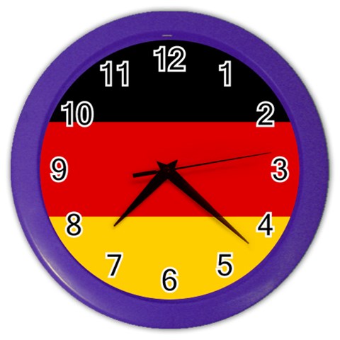 German Flag Color Wall Clock from ArtsNow.com Front