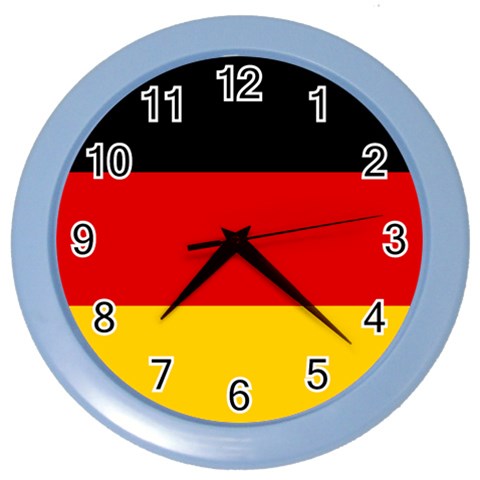 German Flag Color Wall Clock from ArtsNow.com Front