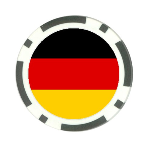 German Flag Poker Chip Card Guard from ArtsNow.com Front