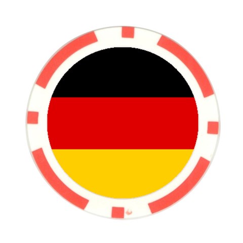 German Flag Poker Chip Card Guard from ArtsNow.com Front