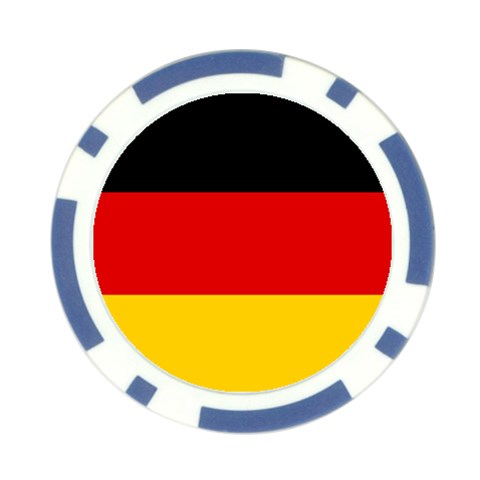 German Flag Poker Chip Card Guard from ArtsNow.com Front