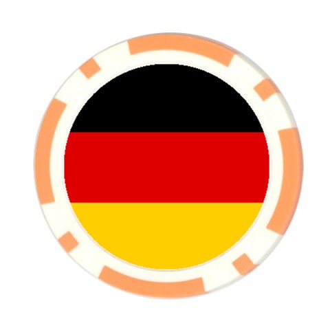 German Flag Poker Chip Card Guard from ArtsNow.com Front