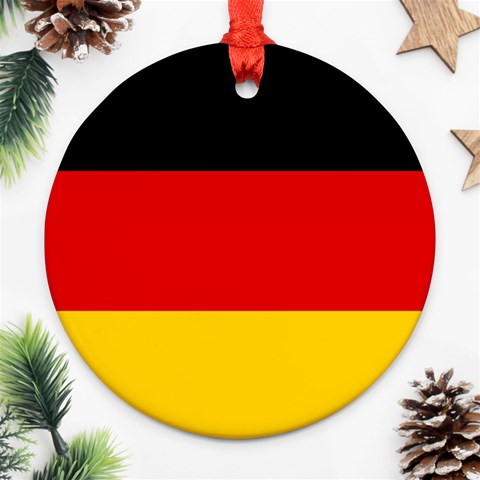 German Flag Round Ornament (Two Sides) from ArtsNow.com Front