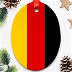 German Flag Oval Ornament (Two Sides)