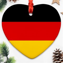 German Flag Heart Ornament (Two Sides) from ArtsNow.com Front