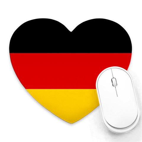 German Flag Mousepad (Heart) from ArtsNow.com Front