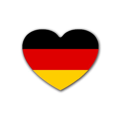 German Flag Heart Coaster (4 pack) from ArtsNow.com Front