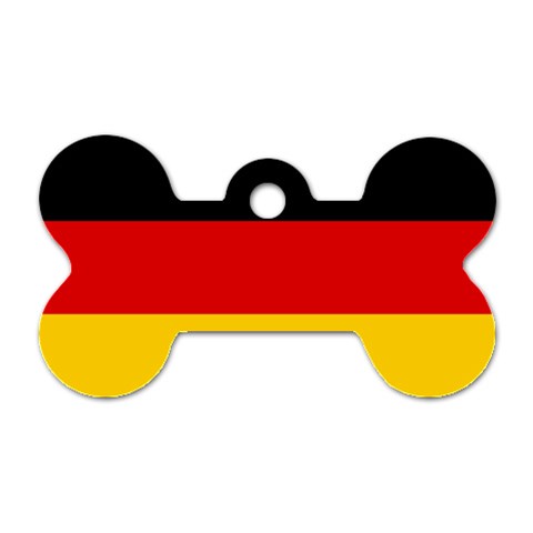 German Flag Dog Tag Bone (One Side) from ArtsNow.com Front